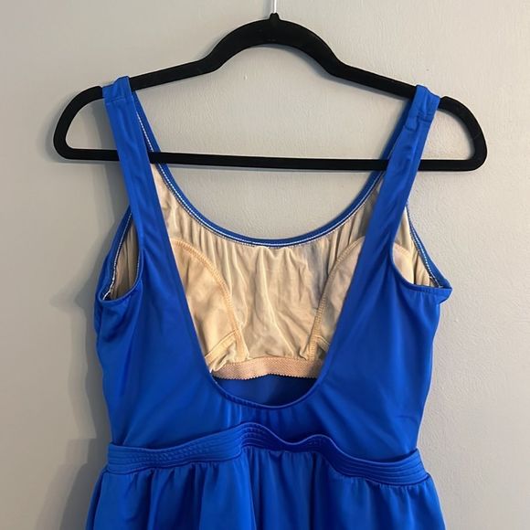 Lands End Women’s size 18 Cobalt Blue one piece shorts bathing suit - Picture 6 of 10